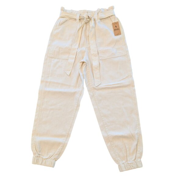 POLO RALPH LAUREN Nwt Belted Jogger 26 Cream Beige Light Tan Khaki Bone - Picture 4 of 14